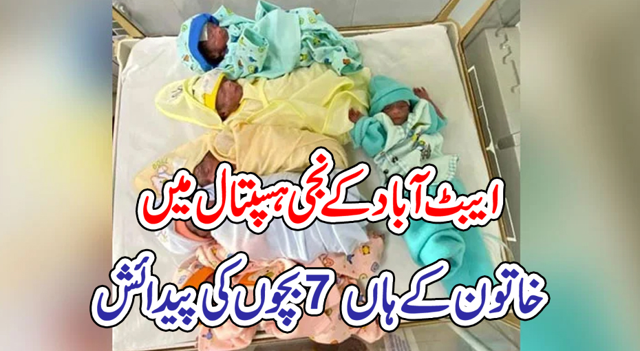 ایبٹ آباد کے نجی ہسپتال میں خاتون کے ہاں 7 بچوں کی پیدائش – PAKISTAN PRESS