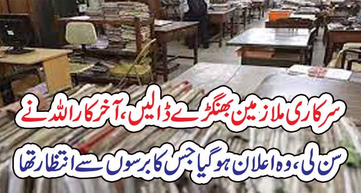 سرکاری ملازمین بھنگڑے ڈالیں، آخر کار اللہ نے سن لی، وہ اعلان ہوگیا جس کا برسوں سے انتظار تھا – Today Newztv